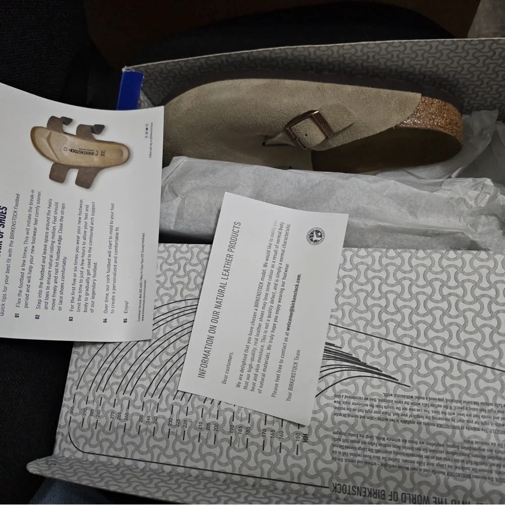 Birkenstock Tan Suede Clogs - Picture 7 of 7